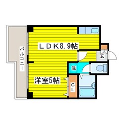 元町駅 徒歩1分 5階の物件間取画像